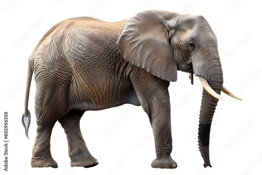 Fototapeta premium Elephant transparent background