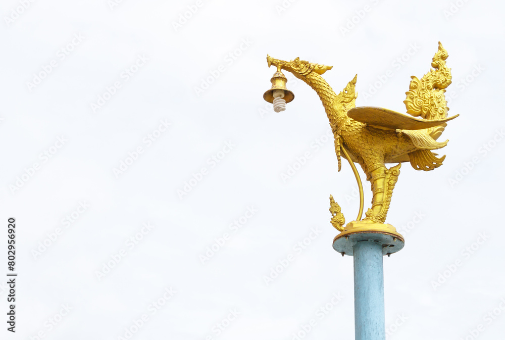 Obraz premium Street lamps in Thai ancient art style