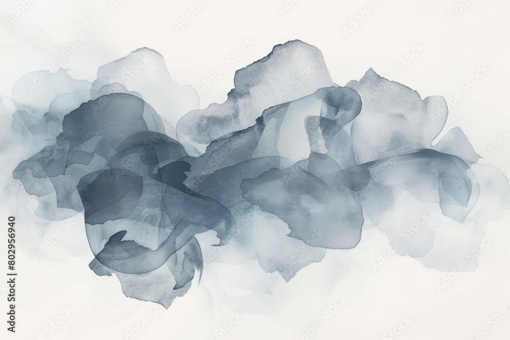 A painting of blue flowers on a white background, suitable for various design projects A painting of blue flowers on a white background, suitable for various design projects