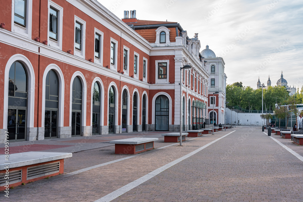 Obraz premium Principe Pio train station in the capital of Spain, Madrid. North Station.