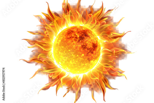 Sun transparent background


