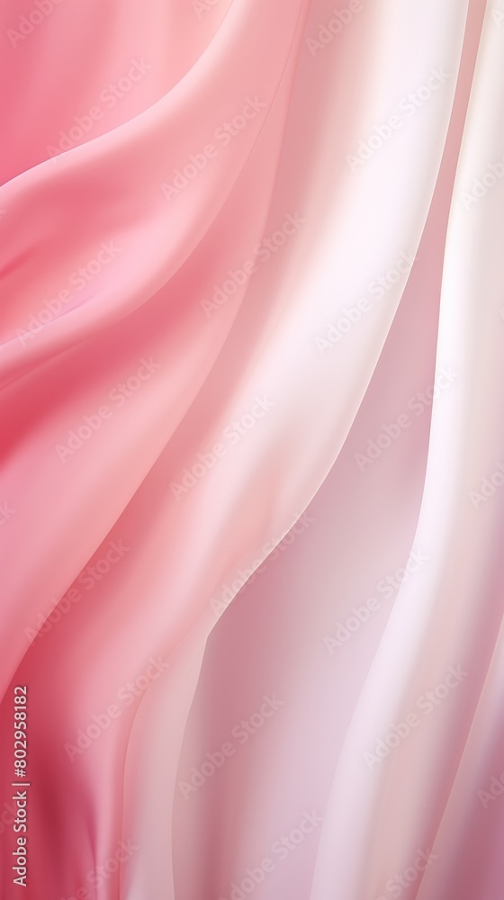 Pink silk fabric with soft folds.