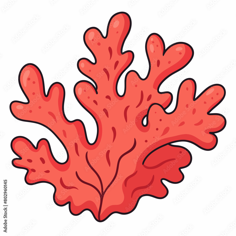 Coral design clipart art illustration, solid white background (6) Coral design clipart art illustration, solid white background (6)