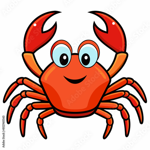 Crab vector art illustration  34 