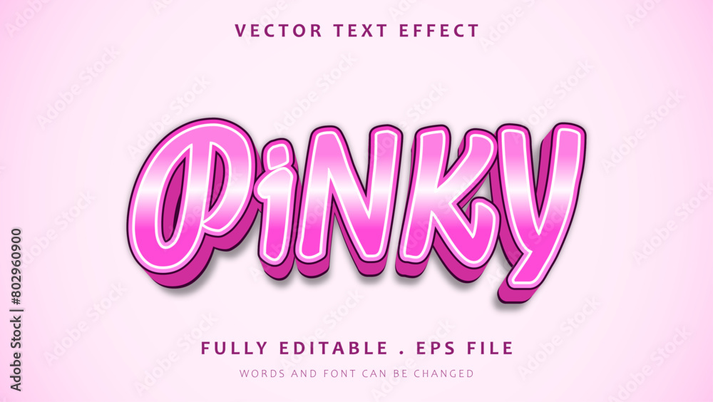 Modern Gradient Pinky Editable Text Effect Design