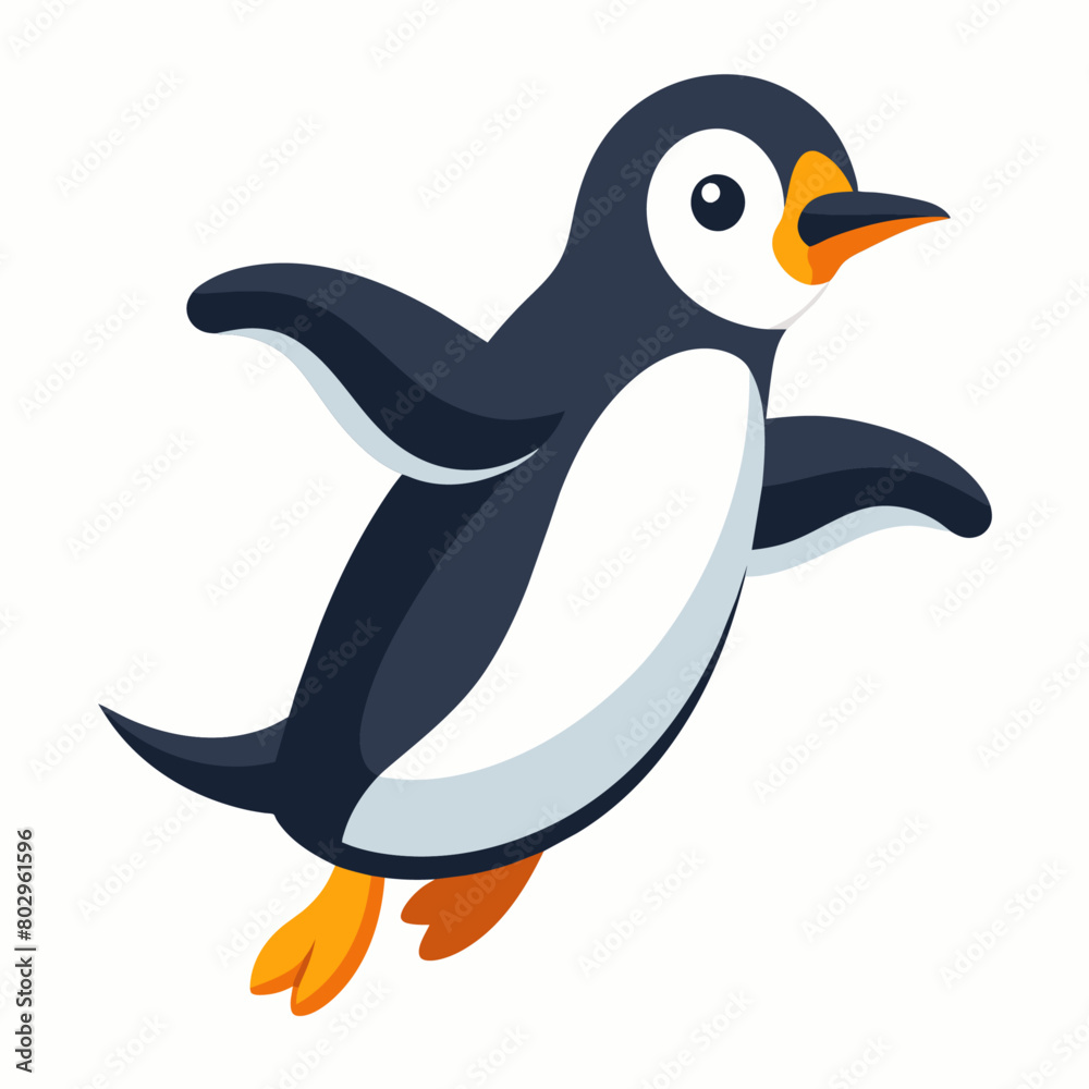 Obraz premium Penguin vector art illustration (20)