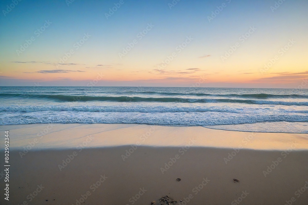 sunset on the beach