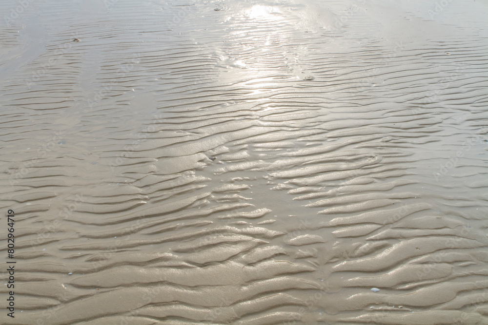 Obraz premium Close up sand beach pattern