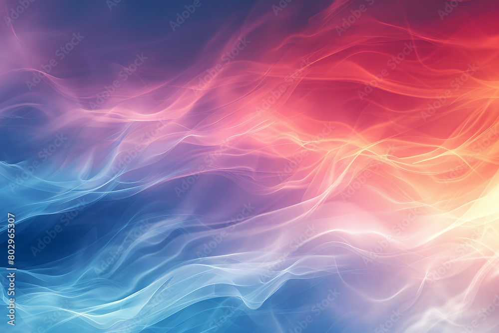 Abstract transparent material wavy background 