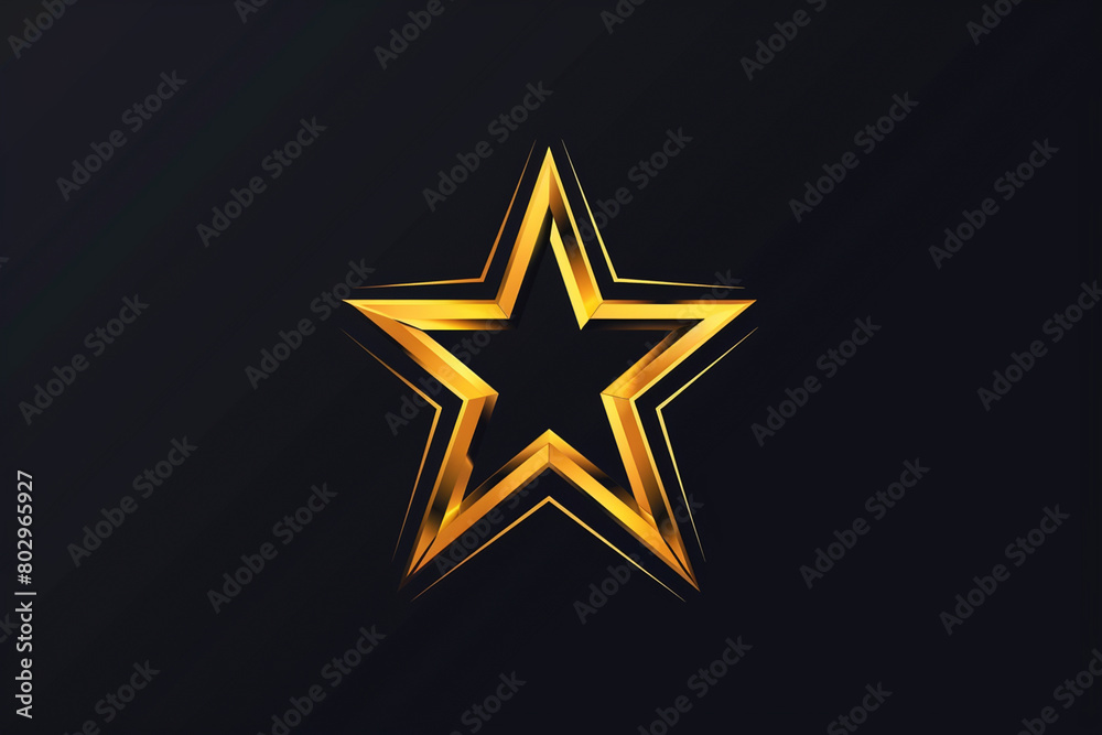 Alone Star Vector Logo: Minimalist Star Design Alone Star Vector Logo: Minimalist Star Design