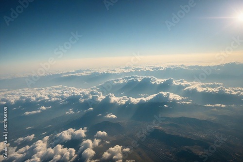 clouds over the mountains