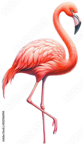 Flamingo Flourish: Adorable Watercolor Flamingos - Perfect PNGs for Vibrant Creations and Home Decor