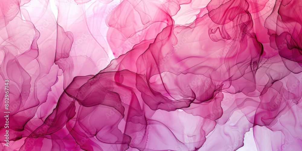 Abstract painting of swirling pink and purple smoke. Ideal for artistic projects