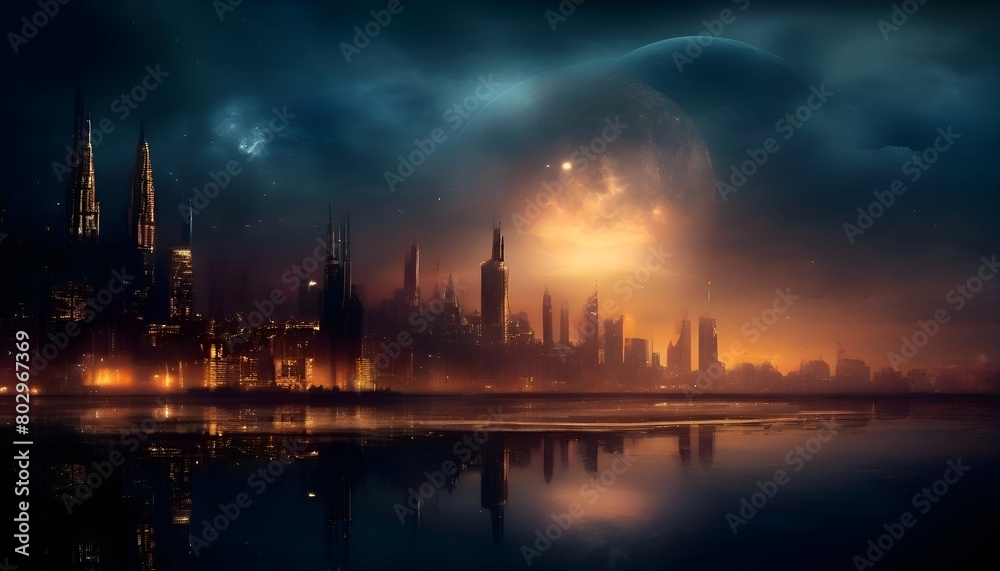 Romantik der Nachtstadt. Wallpaper für Computer 6. Romantik der Nachtstadt. Wallpaper für Computer 6.