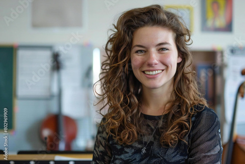 Melodies and Smiles: Portrait of a Music Teacher in Her Element
