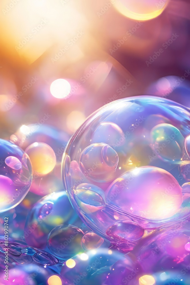 Colorful abstract background with a bubble blur effect. Colorful abstract background with a bubble blur effect.