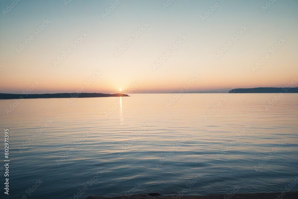 sunset over the sea sunset over the sea