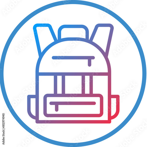 Backpack Icon Style