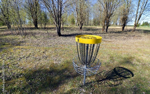 disc golf basket sports and hobbies in outdoor