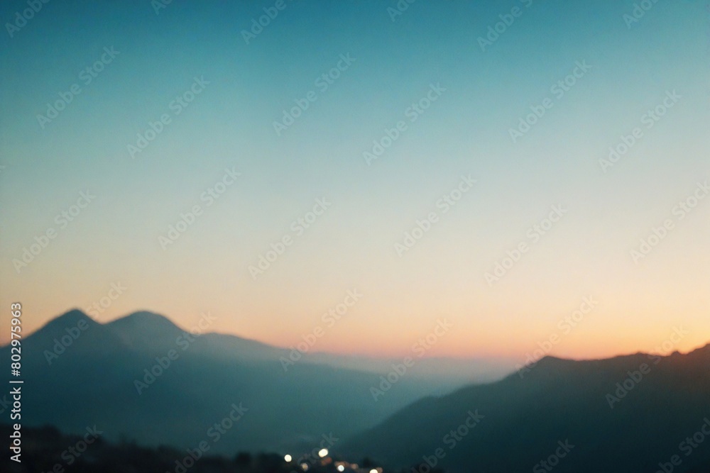 Obraz premium sunset in the mountains