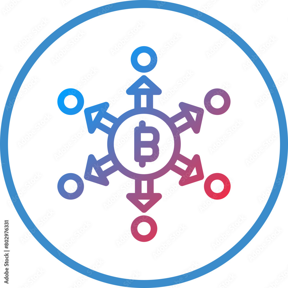 Decentralized Finance Icon Style Decentralized Finance Icon Style