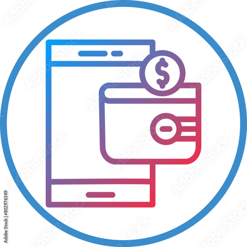 Digital Wallet Icon Style