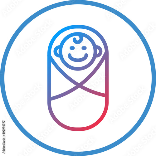 Newborn Baby Icon Style