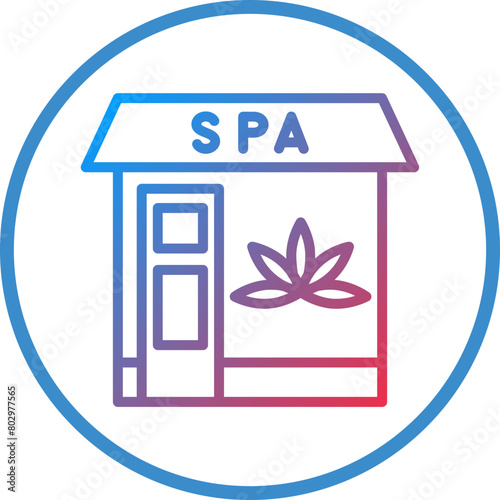Spa Center Icon Style