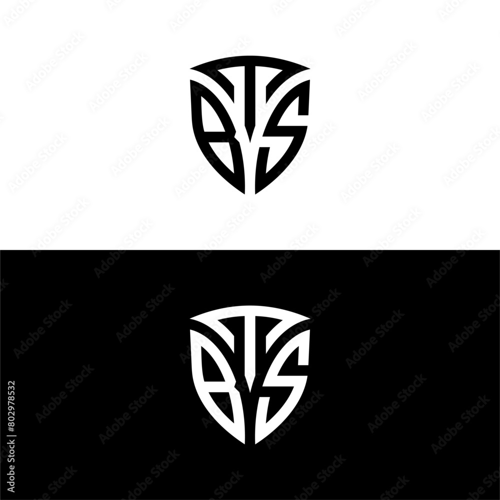 TBS Shield Lettermark Logo Vecttor. TBS Shield Lettermark Logo Vecttor.