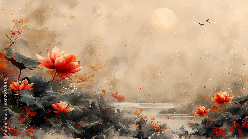 Obraz premium Eastern Corner Banner - Modern Minimalism