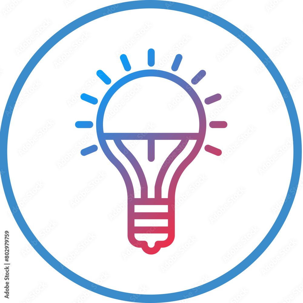 LED Lights Icon Style