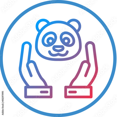 Animal Rights Icon Style