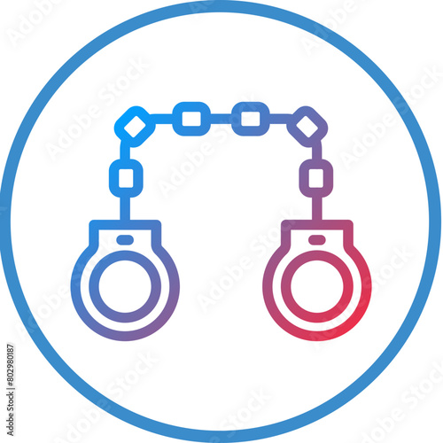 Handcuffs Icon Style