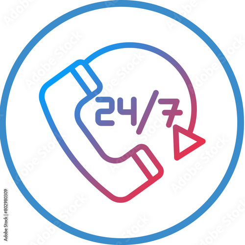 24H Support Icon Style