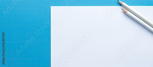 A blank white paper with a ...