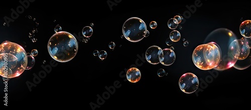 A copy space image of soap ...