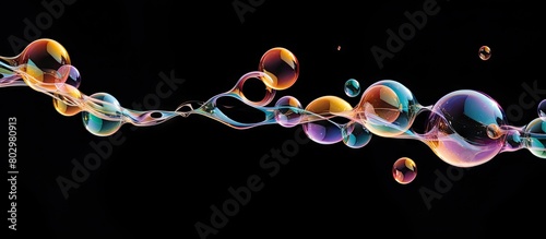 A copy space image of soap ...