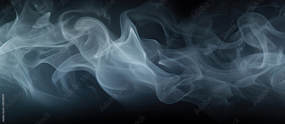 Fototapeta premium A background of thick smoke fills the copy space image