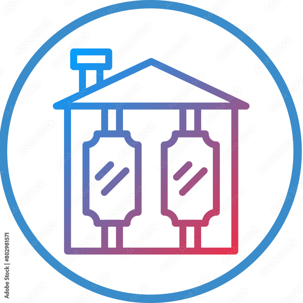 House Of Mirrors Icon Style House Of Mirrors Icon Style