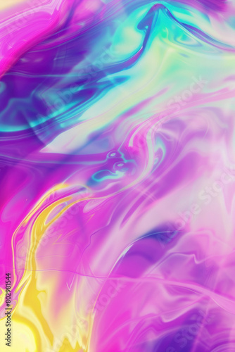 Colorful liquid abstract painting background in pastel colors. Vertical orientation.