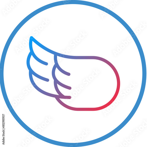 Left Wing Icon Style