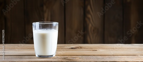 A copy space image of milk ...