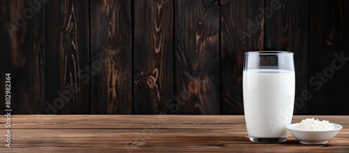 A copy space image of milk ...