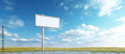 A blank directional sign po...