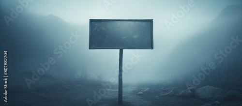 A blank directional sign po...