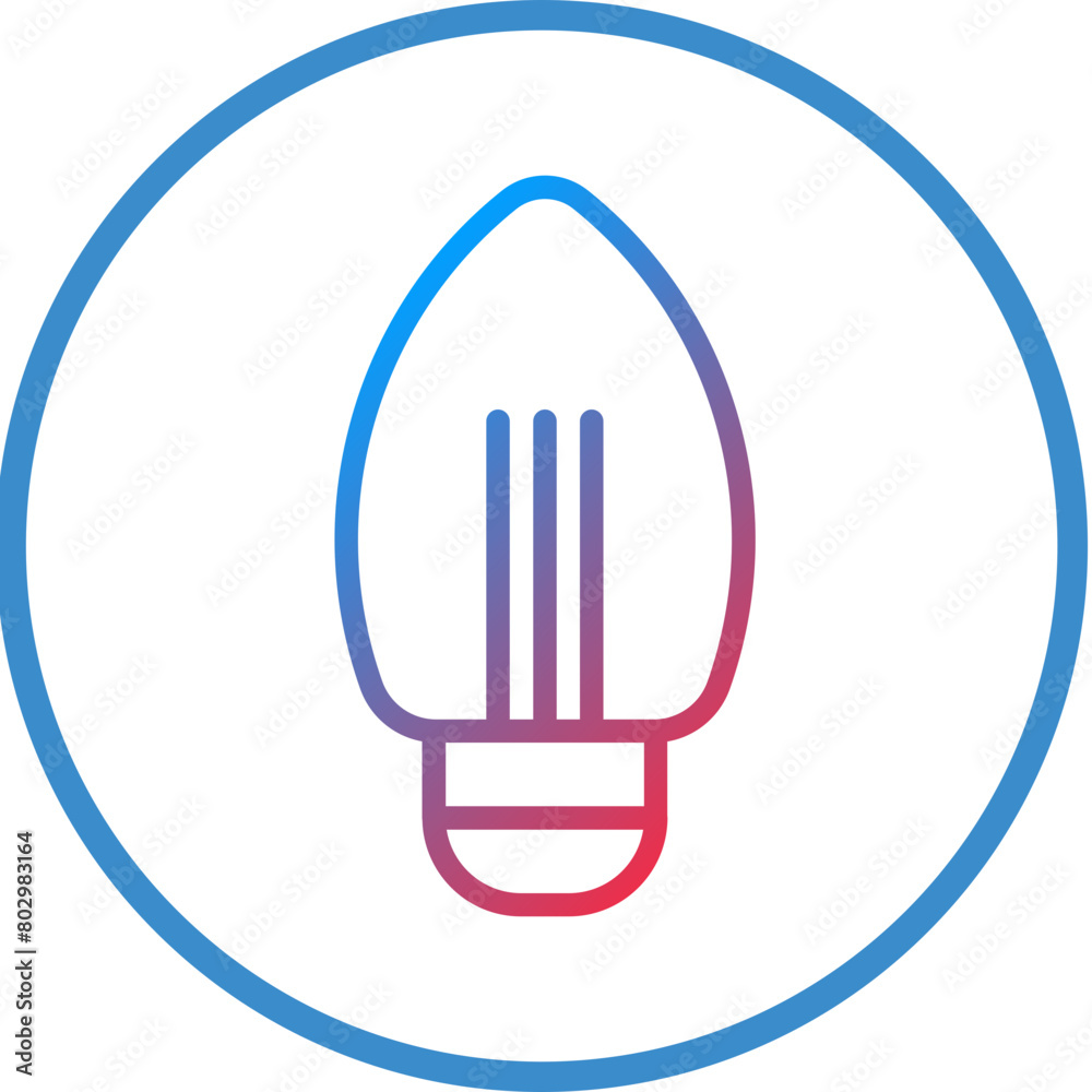 Candle Bulb Icon Style Candle Bulb Icon Style