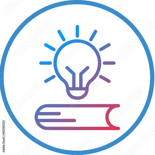Book Lamp Icon Style