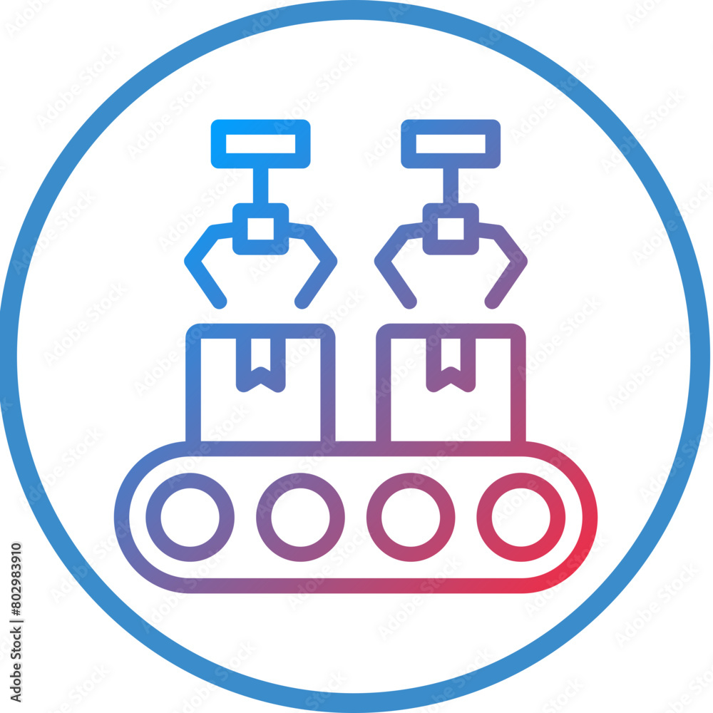 Flexible Assembly System Icon Style Flexible Assembly System Icon Style