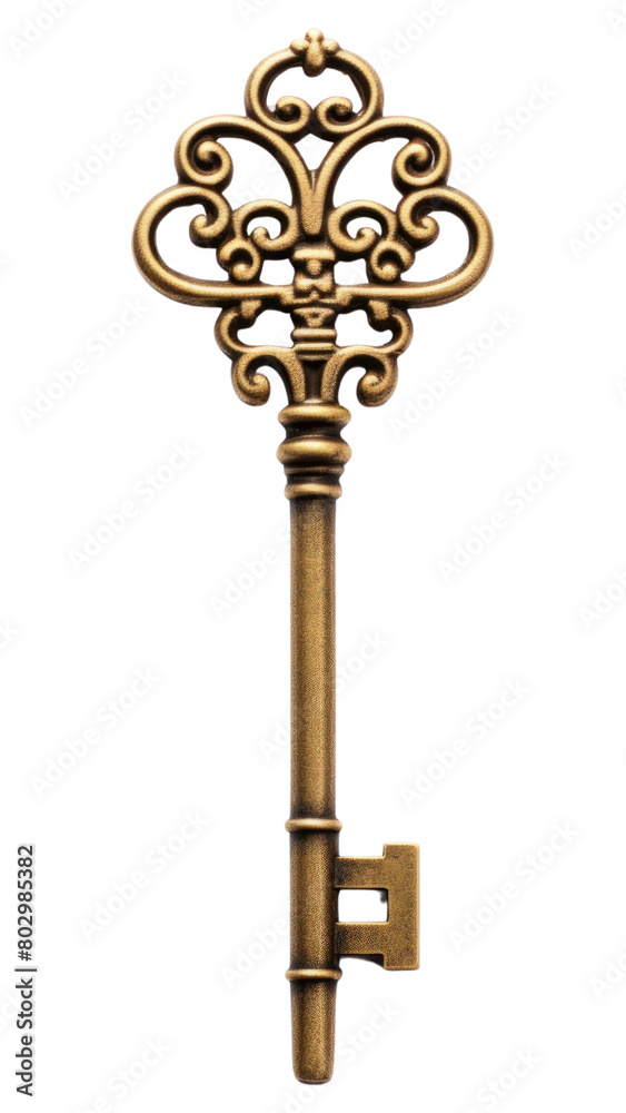 PNG  A golden key white background architecture protection.