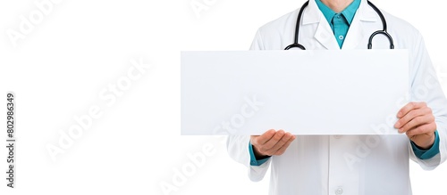 A doctor positioned against...